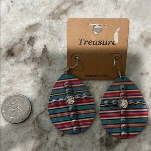 Multicolor Striped Earrings